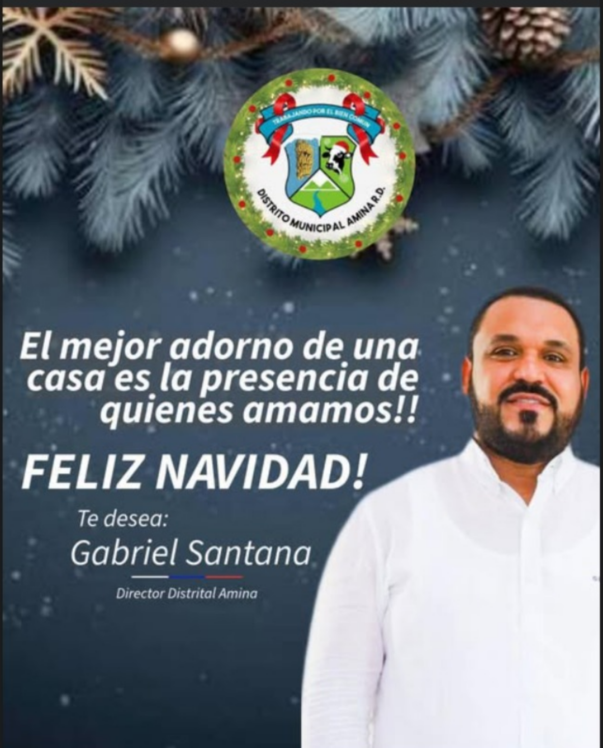 📍 El distrito municipal de amina les desea una feliz navidad✨